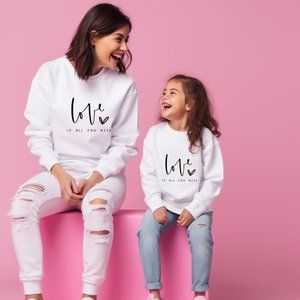 Love Is All You Need Sweat, Valentine Hood, Valentine's Day Sweat, Love Sweatshi